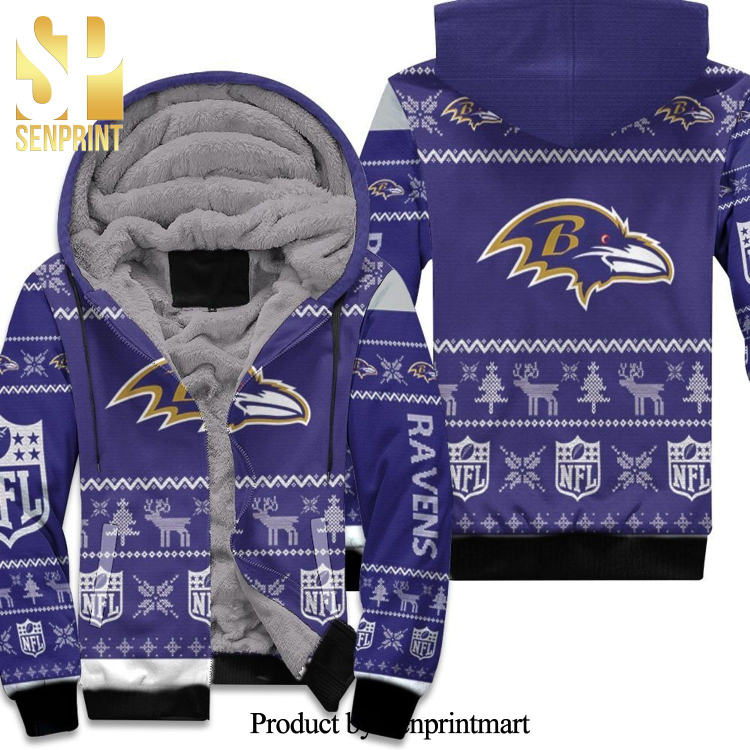 Baltimore Ravens Best Outfit Unisex Fleece Hoodie