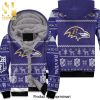 Baltimore Ravens Nfl Fans Skull Full Printing Unisex Fleece Hoodie