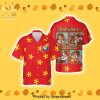 Chip And Dale 50th Anniversary Glitter Disney Castle Full Printing Combo Hawaiian Shirt And Beach Shorts – Black Orange