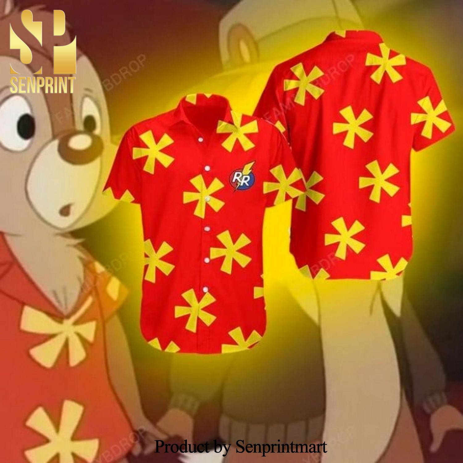 Chip And Dale Kingdom Hearts Summer Hawaiian Beach Shirt