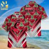 Christmas Santa Claus Full Printing Summer Short Sleeve Hawaiian Beach Shirt
