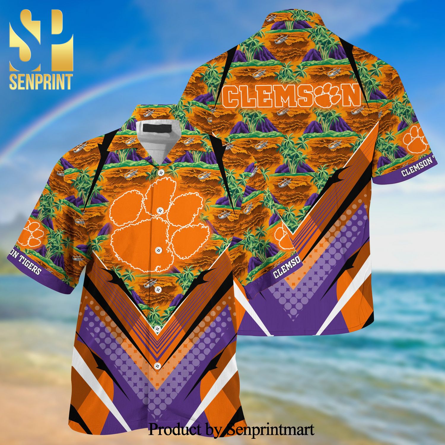 Clemson Tigers Summer Hawaiian Shirt And Shorts For Sports Fans This Season