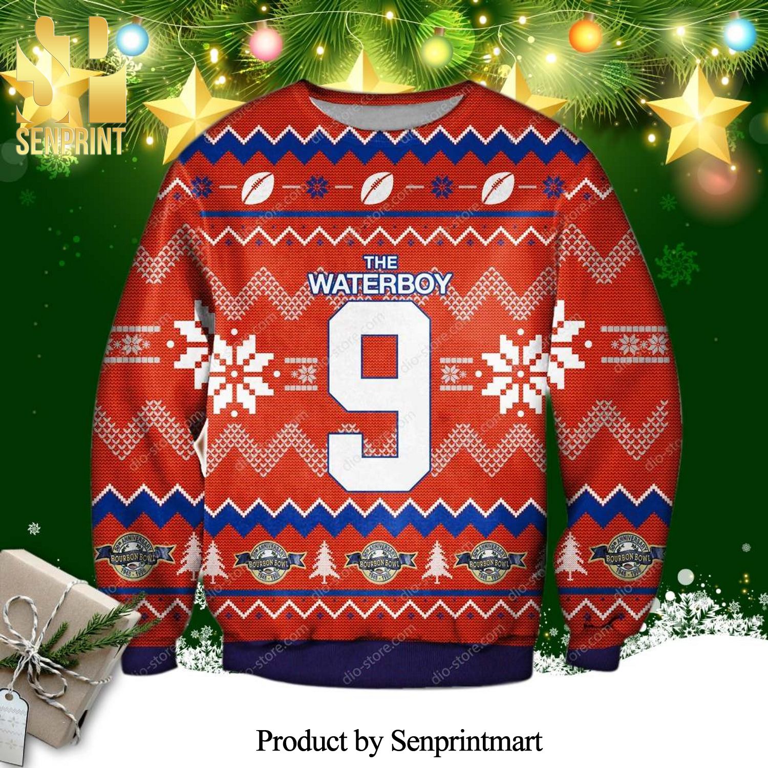 The Waterboy 9 Comedy Film Knitted Ugly Christmas Sweater