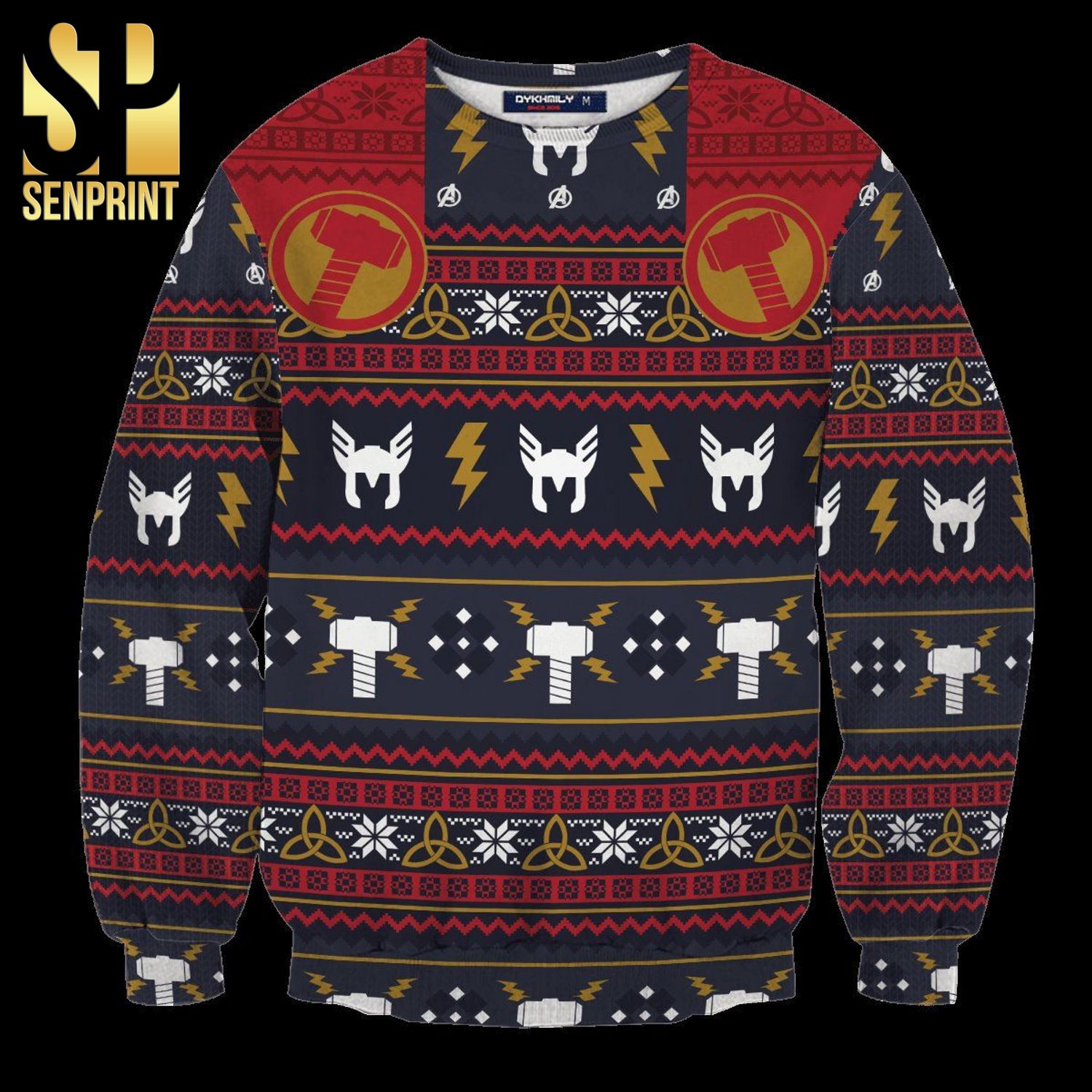 Thunder God Knitted Ugly Christmas Sweater