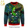 To Hell With Your Mountains Show Me Your Busch Knitted Ugly Christmas Sweater