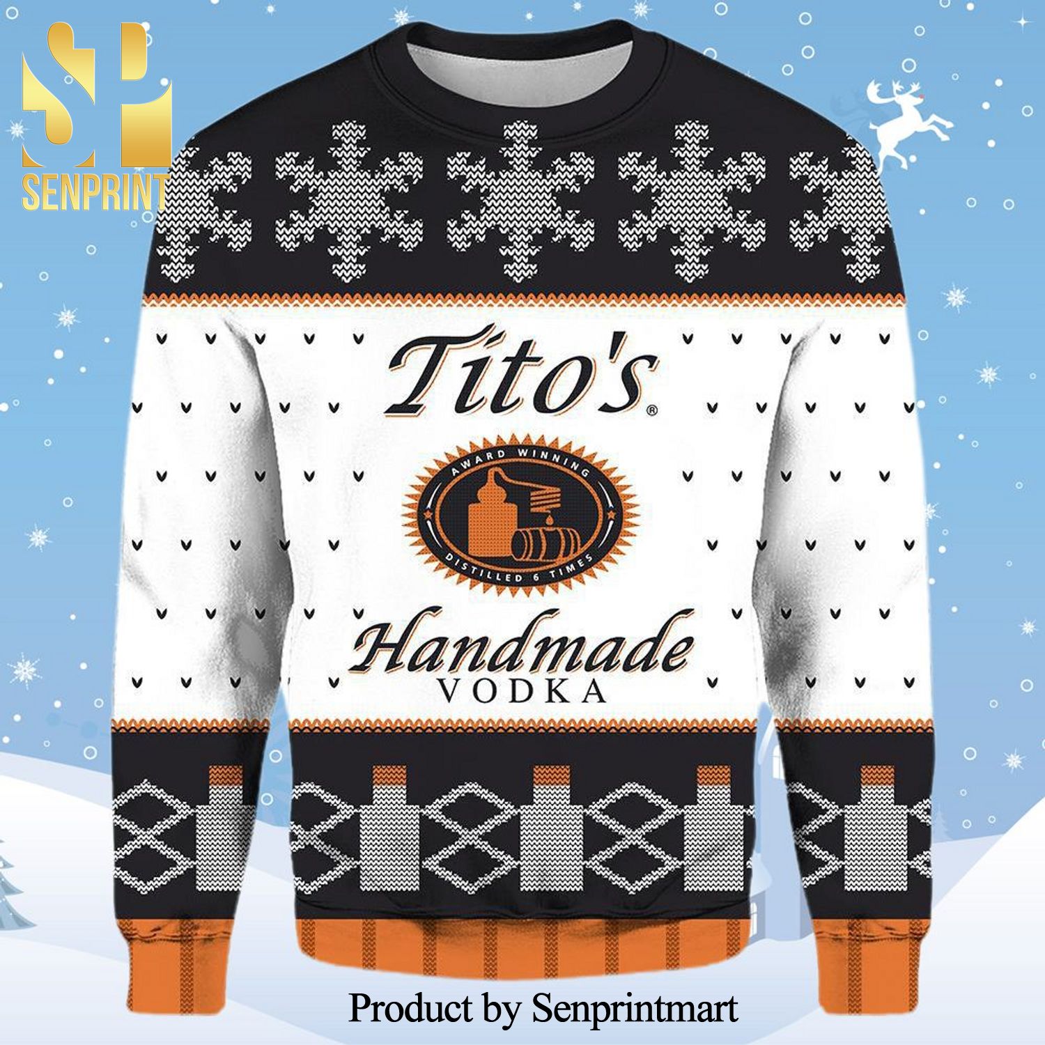 Tito’s Handmade Vodka Knitted Ugly Christmas Sweater