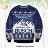 To Hell With Your Mountains Show Me Your Busch Knitted Ugly Christmas Sweater – Blue