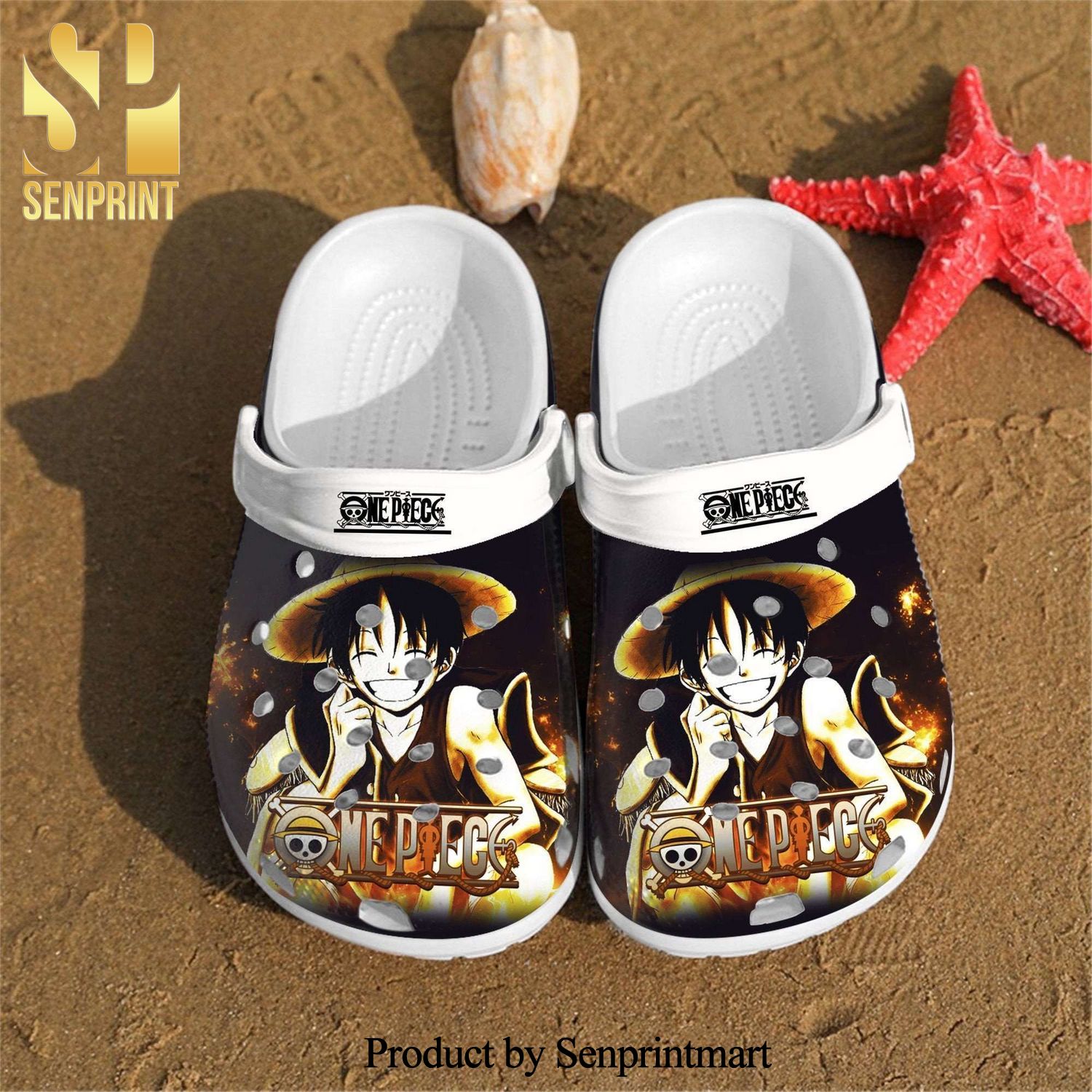 One Piece Art manga Street Style Crocs Crocband