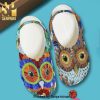 Owl Colorful Bling Bling 102 Gift For Lover 3D Crocs Crocband