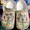 Owl Night 102 Gift For Lover Crocs Crocband Adult Clogs