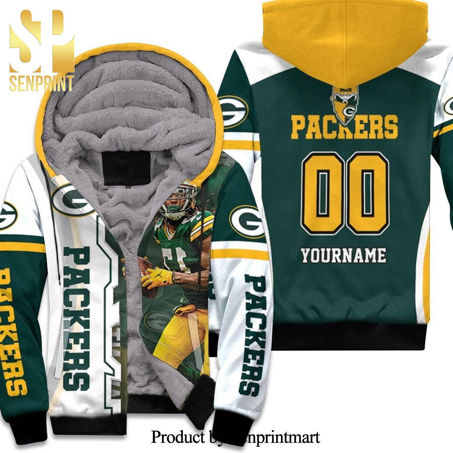 Billy Turner Green Bay Packers Thanks NFL Super Bowl Championship Best Team Personalized Awesome Outfit Unisex Fleece Hoodie