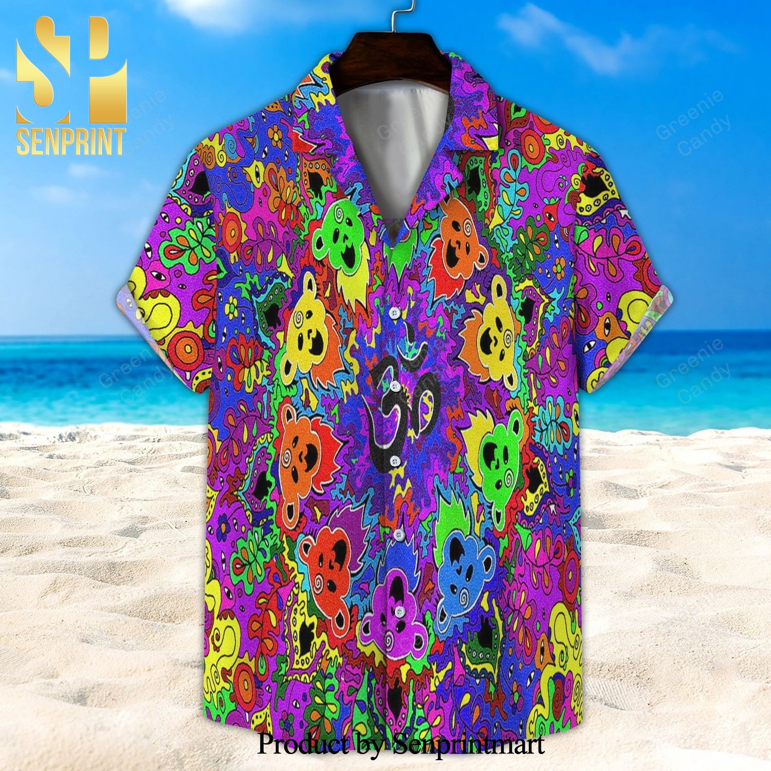 Colorful Grateful Dead Full Printing Unisex Hawaiian Shirt And Beach Short