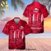 Coors Light Beer Full Printing Flowery Aloha Summer Beach Hawaiian Shirt And Beach Shorts – Brown