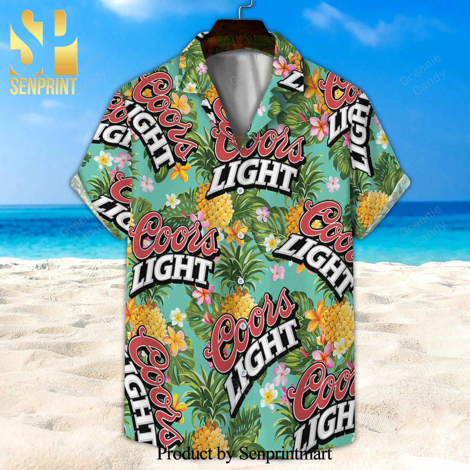 Coors Light Floral Full Printing Unisex Hawaiian Shirt And Beach Short