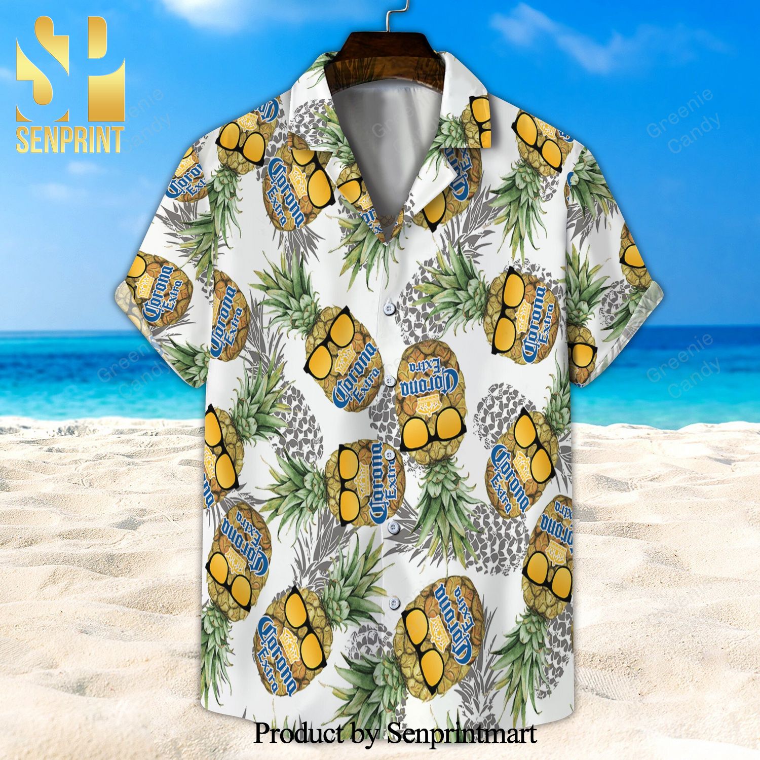 Corona Extra Pineapple Full Printing Unisex Hawaiian Shirt And Beach Short