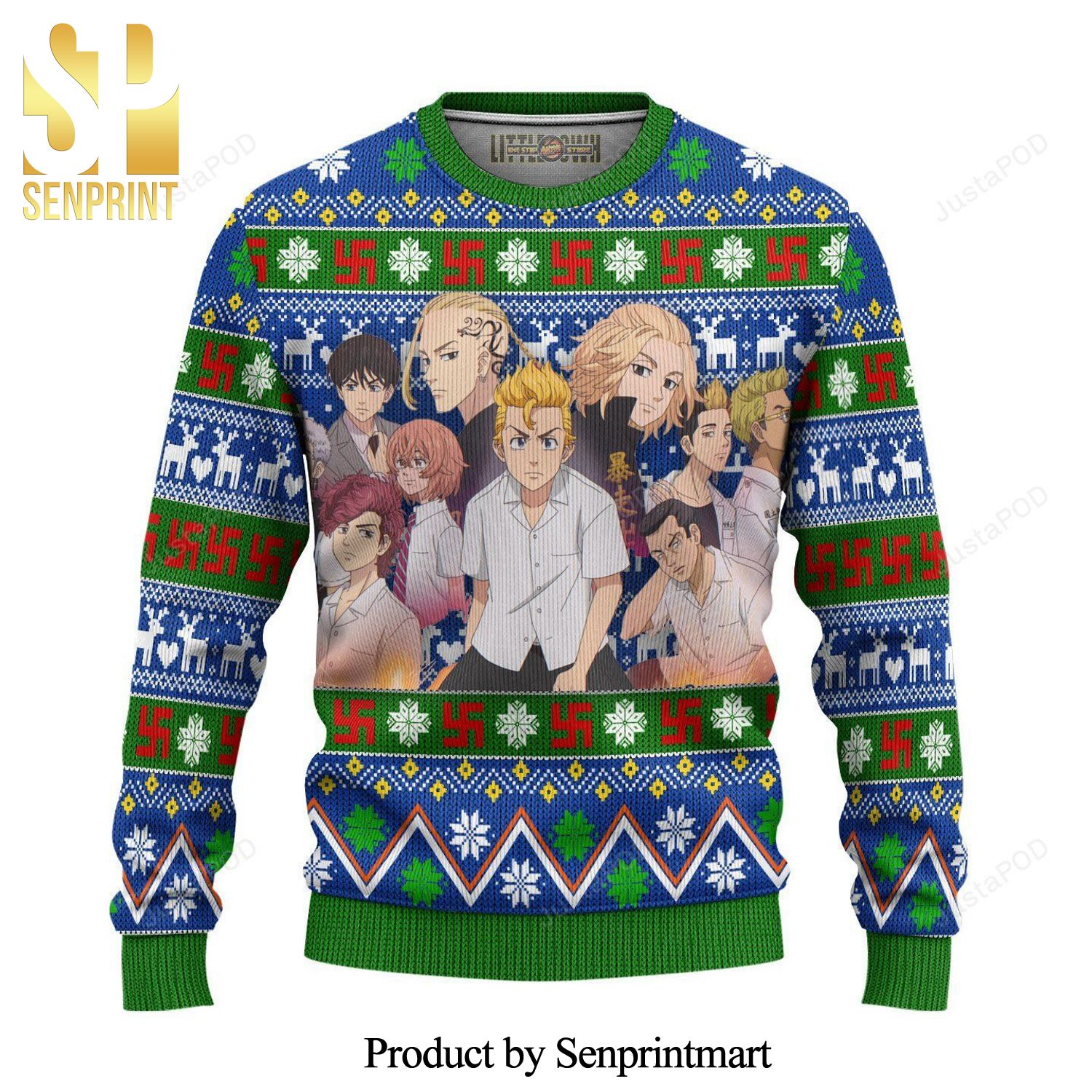 Tokyo Revengers Anime Knitted Ugly Christmas Sweater