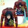 Tomioka Blue Nichirin Blade Demon Slayer Manga Anime Knitted Ugly Christmas Sweater