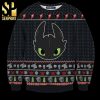 Toothless Xmas Wreath How To Train Your Dragon Knitted Ugly Christmas Sweater