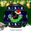 The Ultimate Warrior Poster Knitted Ugly Christmas Sweater