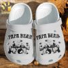 Papa Bear For Fathers Day Camping Dad Bear Crocs Crocband Clog