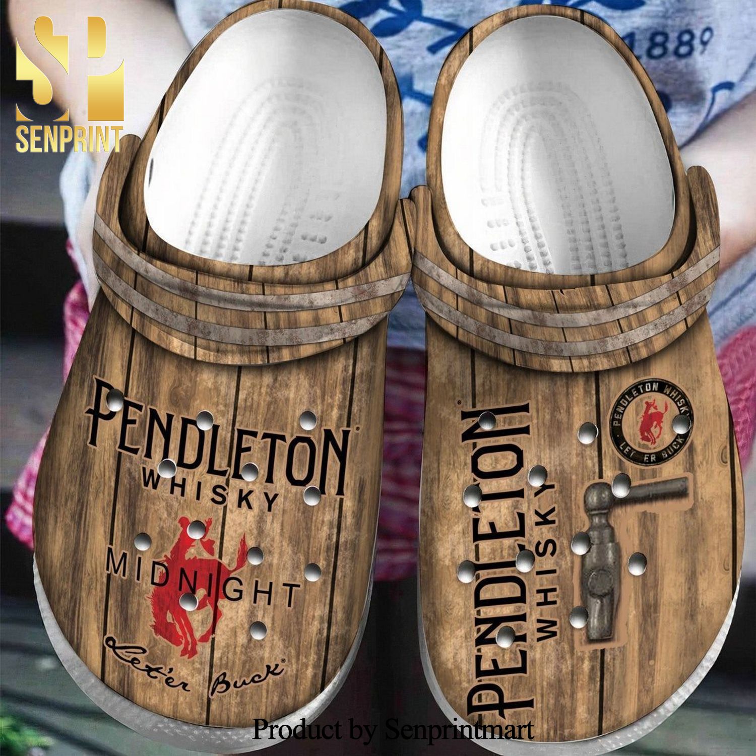 Pendlfton Whisky Midnight 3D Crocs Shoes