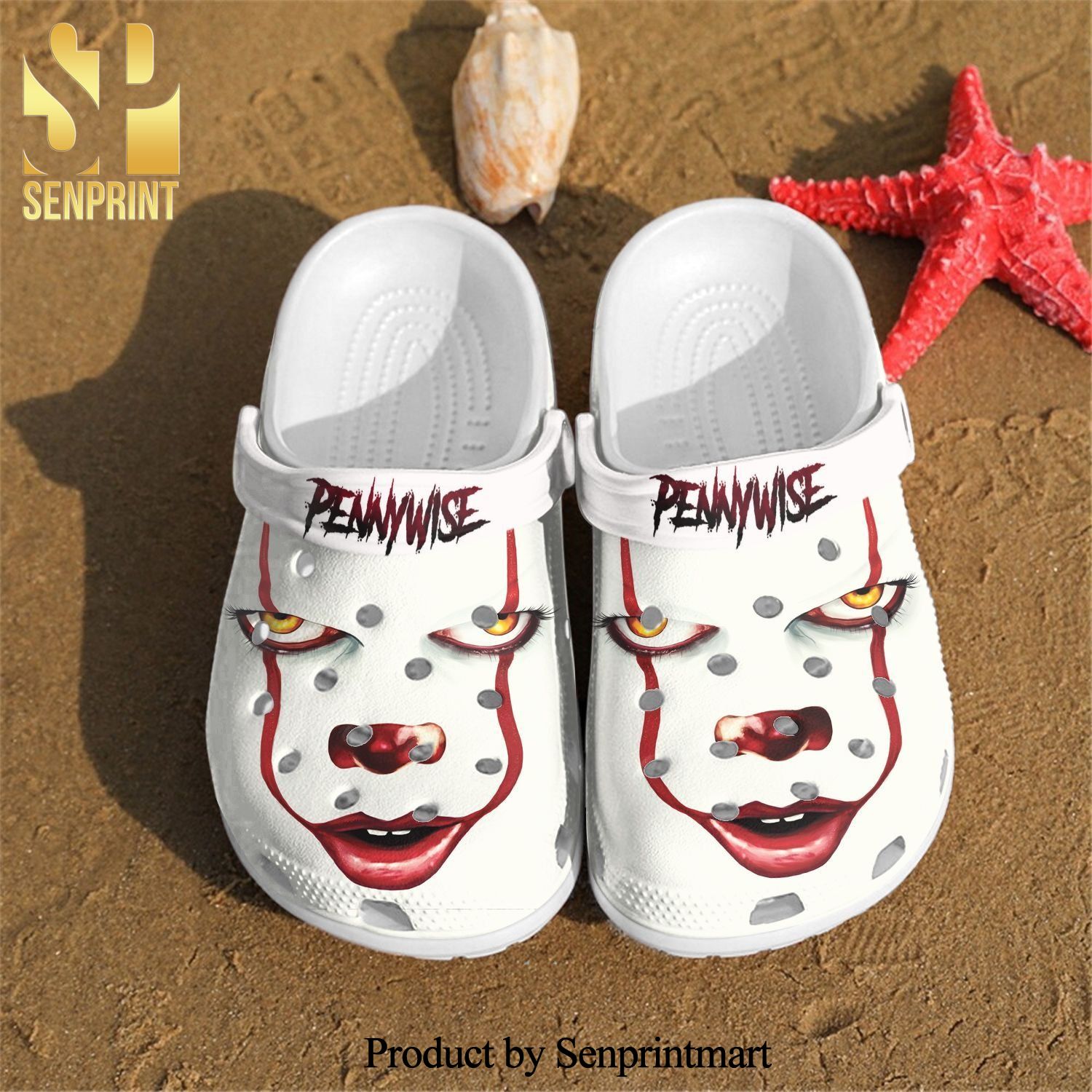 Pennywise 3D Crocs Unisex Crocband Clogs