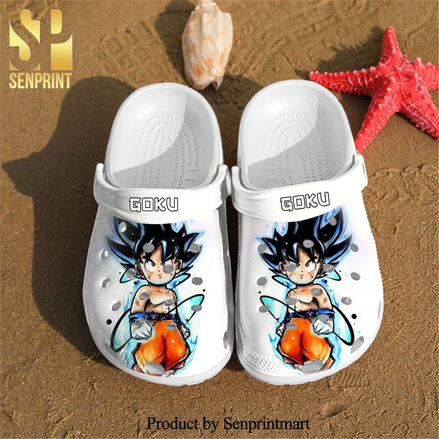 Personalised Goku Art Custom Full Printed Crocs Shoes