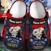 Personalised Snoopy Charlie Brown Peanuts 102 Gift For Lover New Outfit Crocs Crocband In Unisex Adult Shoes