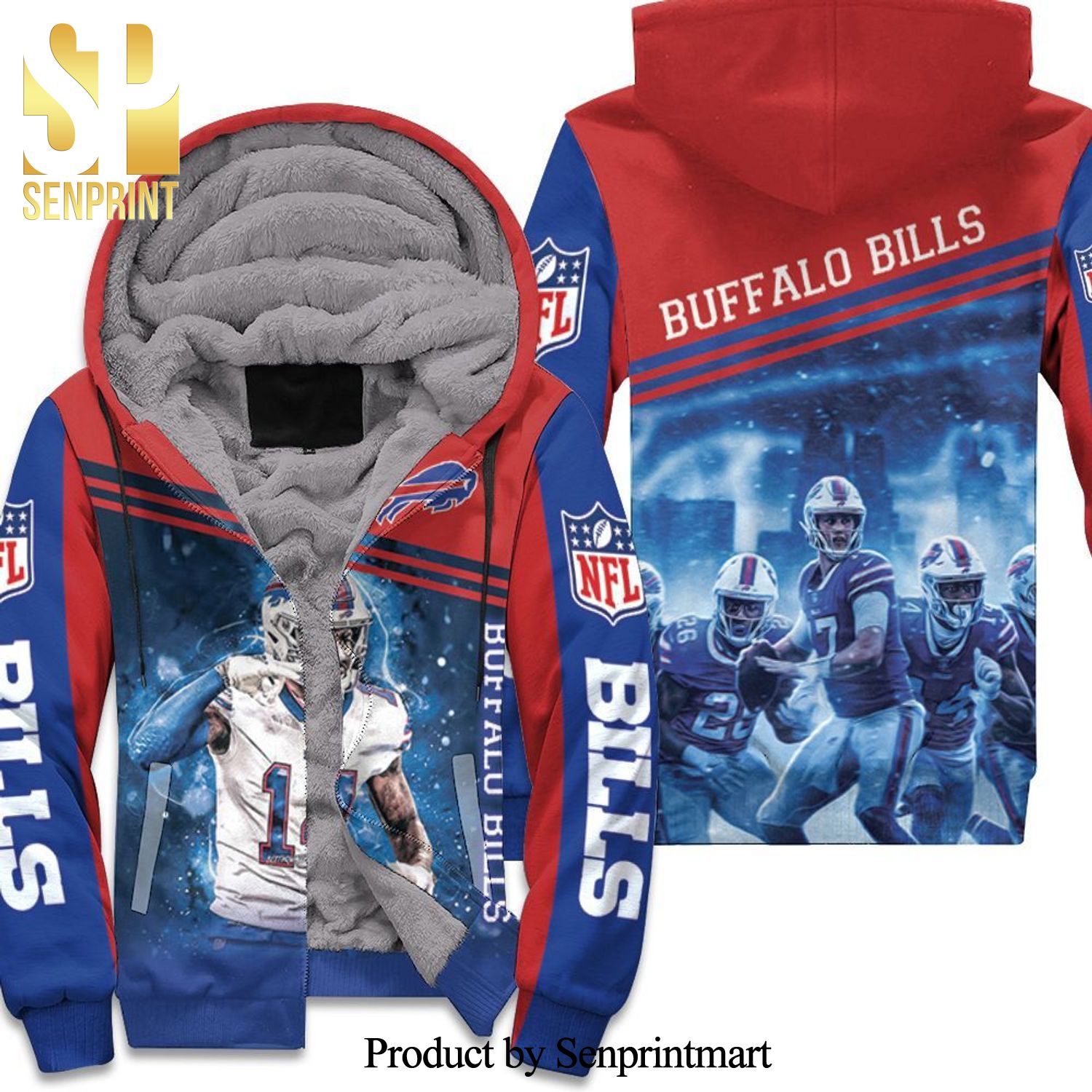 Buffalo Bills 2020 AFC West Champions 2020 Fo Fan Hot Version Unisex Fleece Hoodie