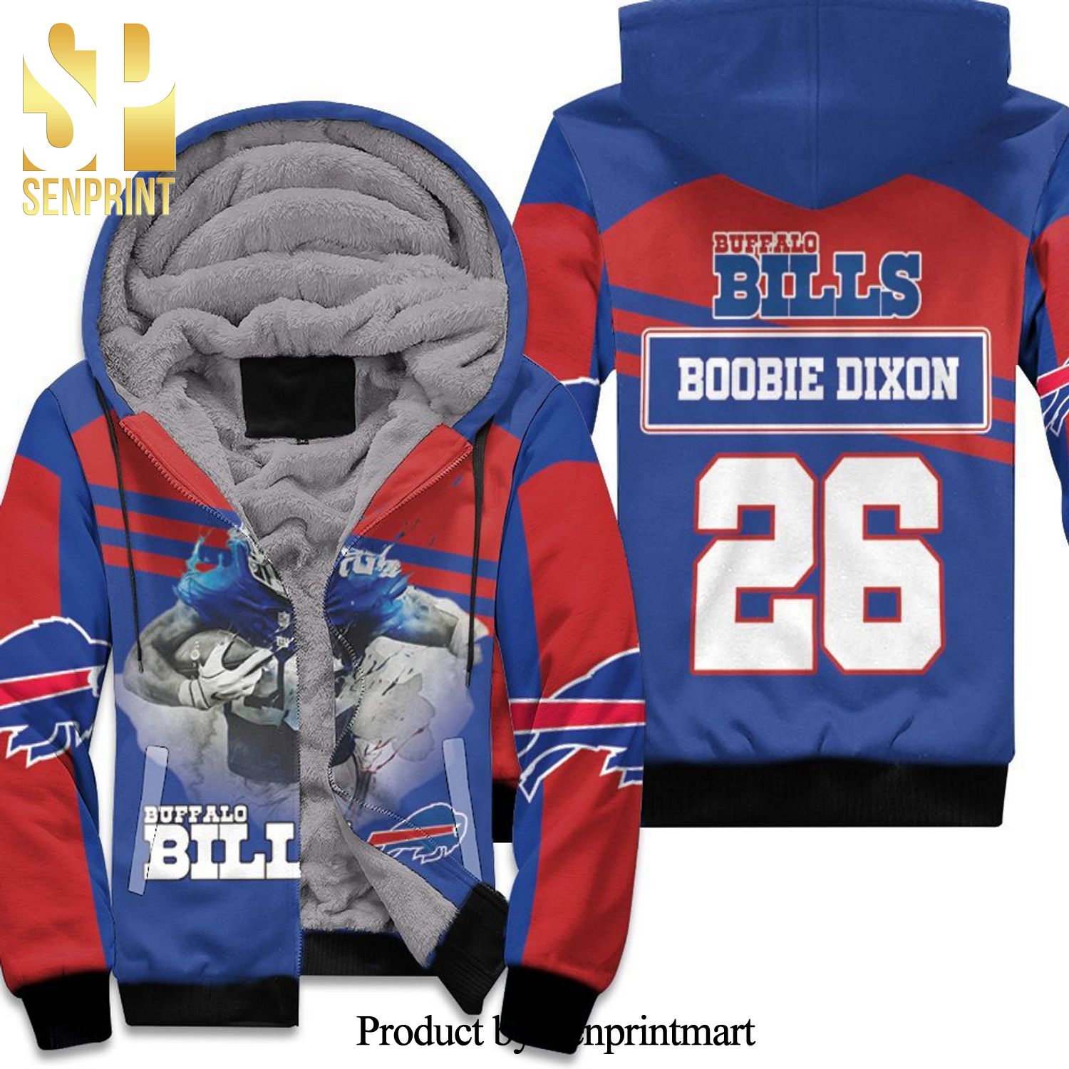 Buffalo Bills 26 Boobie Dixon Afc East Champs Hot Outfit Unisex Fleece Hoodie