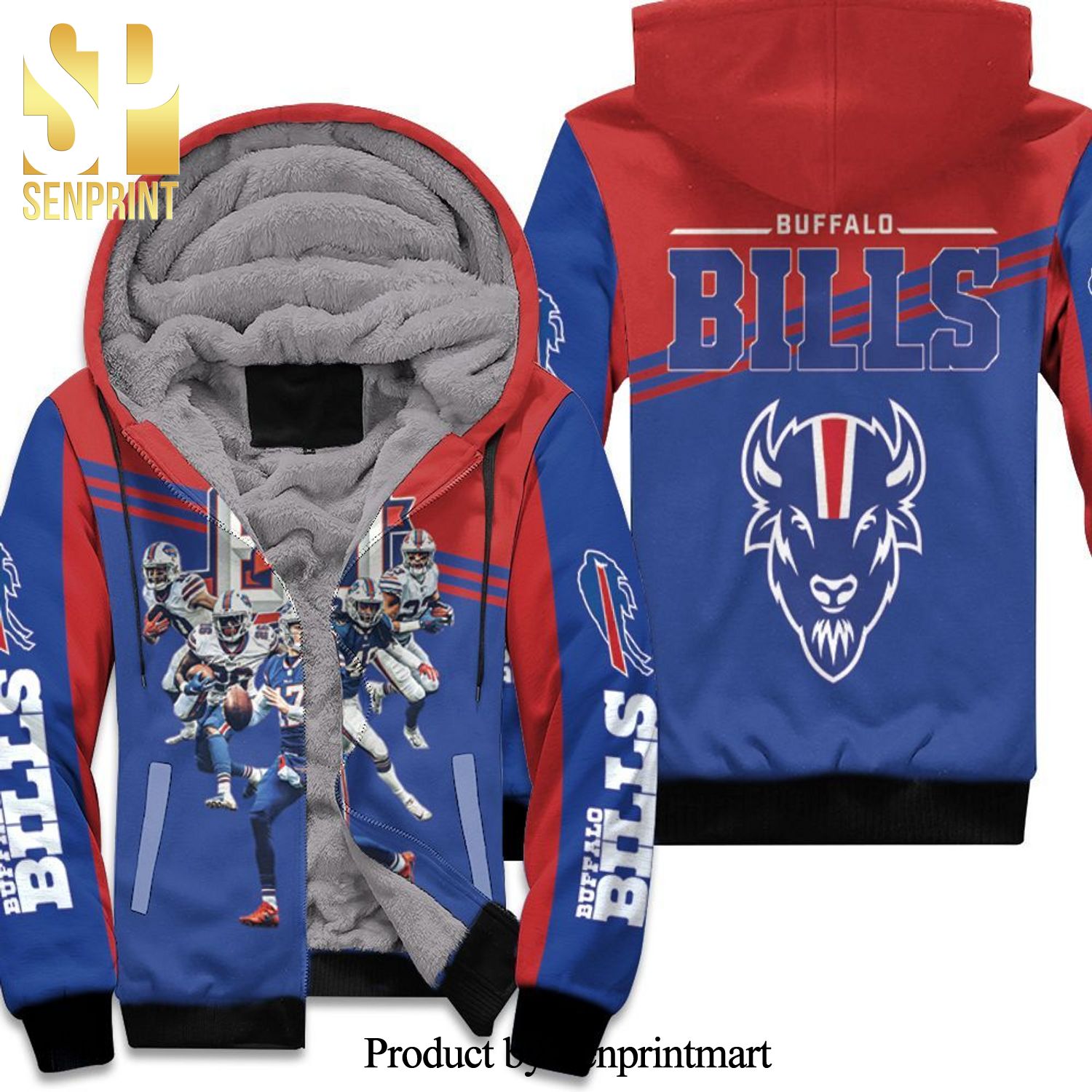 Buffalo Bills 60th Anniversary 2020 Afc East Division Champs New Type Unisex Fleece Hoodie