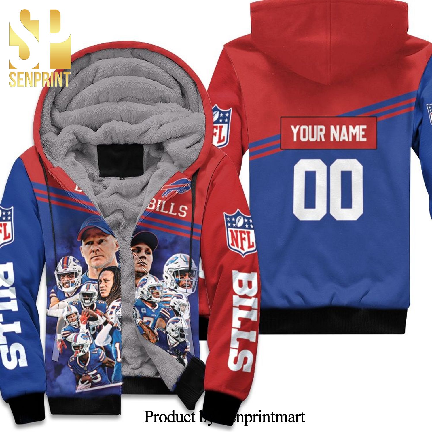 Buffalo Bills Afc 2020 East Division Champions Personalized Best Combo 3D Unisex Fleece Hoodie