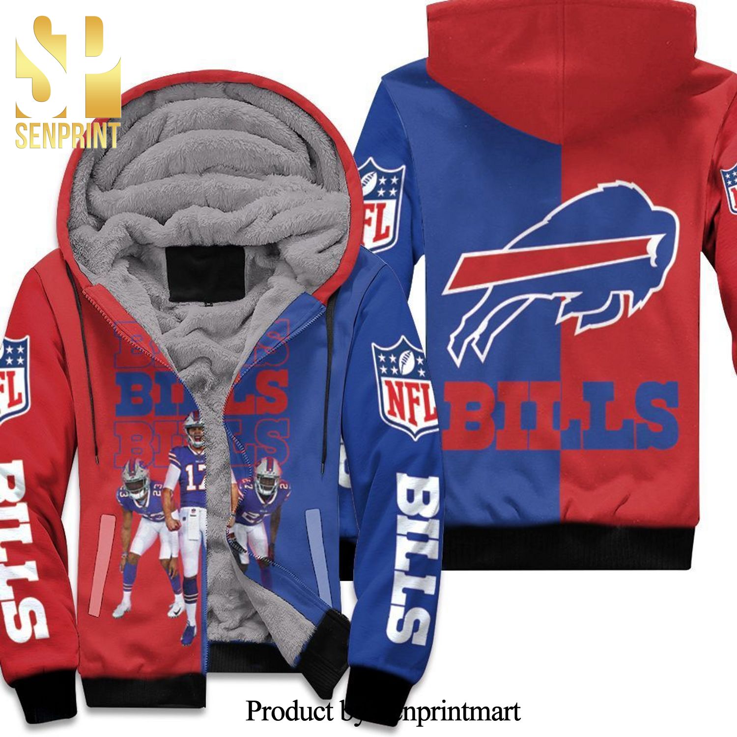 Buffalo Bills Afc East Division Champions 2020 New Style Full Print Unisex Fleece Hoodie