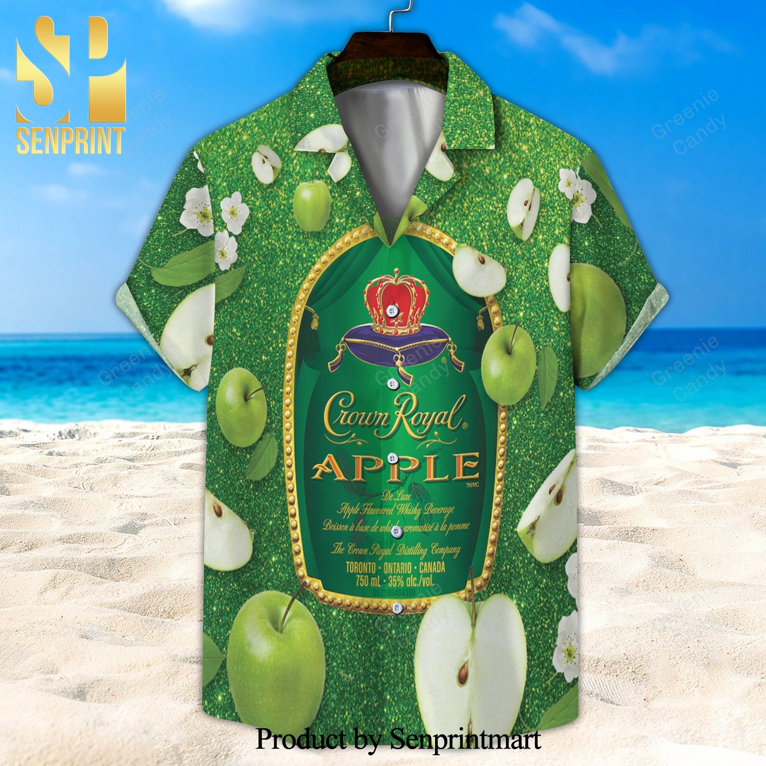 Crown Royal Apple Full Printing Hawaiian Shirt And Beach Short