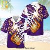 Crown Royal Collection Hibiscus Palm Tree Full Printing Aloha Summer Beach Hawaiian Shirt – Purple