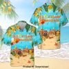 Crown Royal Collections Full Printing Flowery Aloha Summer Beach Hawaiian Shirt – Black