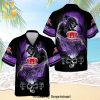 Crown Royal Death Full Printing Aloha Summer Beach Hawaiian Shirt – Purple White