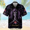 Crown Royal Purple Palm Leaves Full Printing Aloha Summer Beach Hawaiian Shirt – White