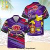 Crown Royal Turtles Full Printing Flowery Aloha Summer Beach Hawaiian Shirt – Purple