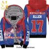Buffalo Bills Afc East Division Champions Josh Allen 17 Personalized All Over Printed Unisex Fleece Hoodie