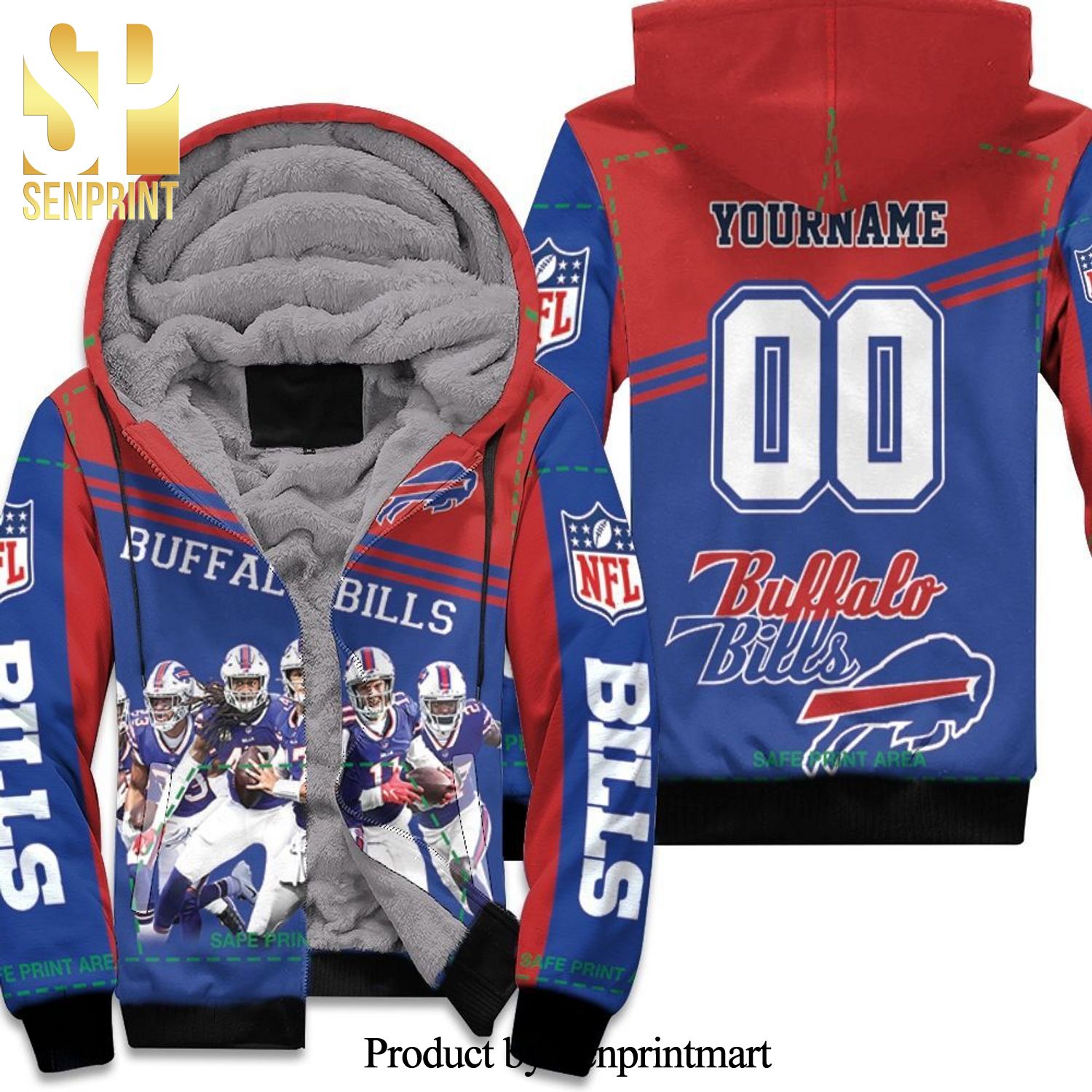 Buffalo Bills Afc East Division Champs Personalized Hot Fashion Unisex Fleece Hoodie