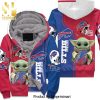 Buffalo Bills Baby Yoda The Mandalorian Personalized Hot Version Unisex Fleece Hoodie