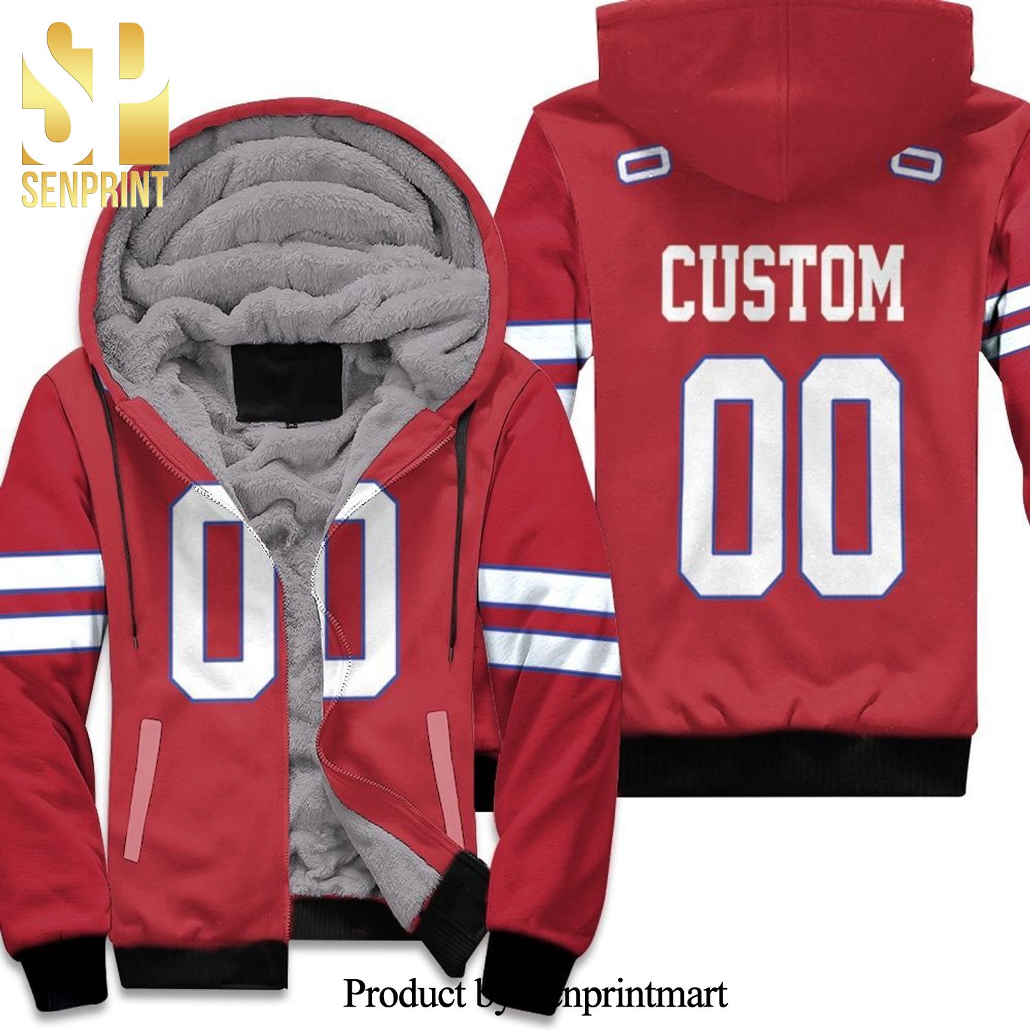 Buffalo Bills Color Rush Limited Personalized Inspired Style For Fans Unisex Fleece Hoodie