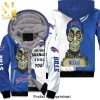 Buffalo Bills Hip Hop Skull Cool Version Full Print Unisex Fleece Hoodie