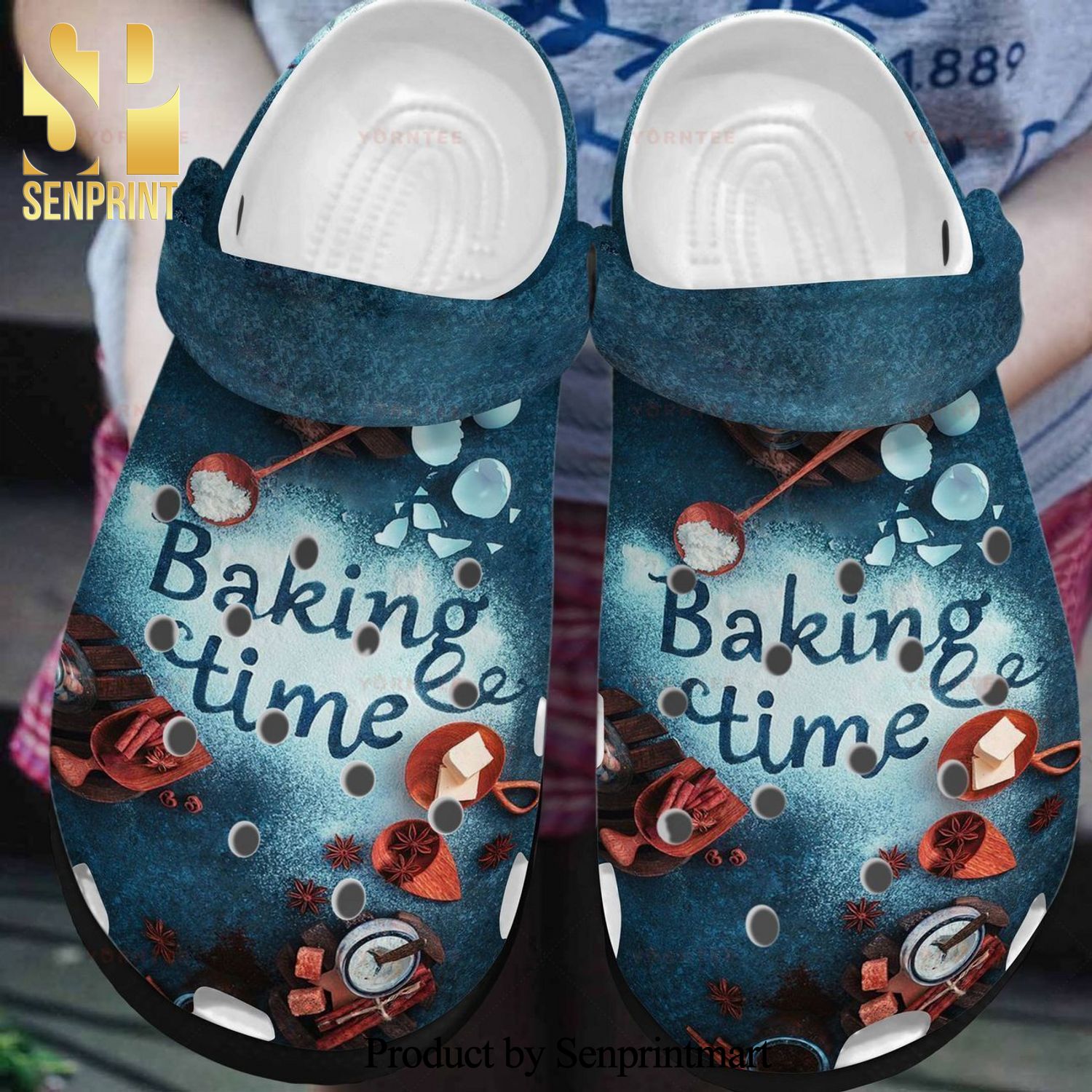 Personalized Baking Time 3 Gift For Lover 3D Crocs Crocband