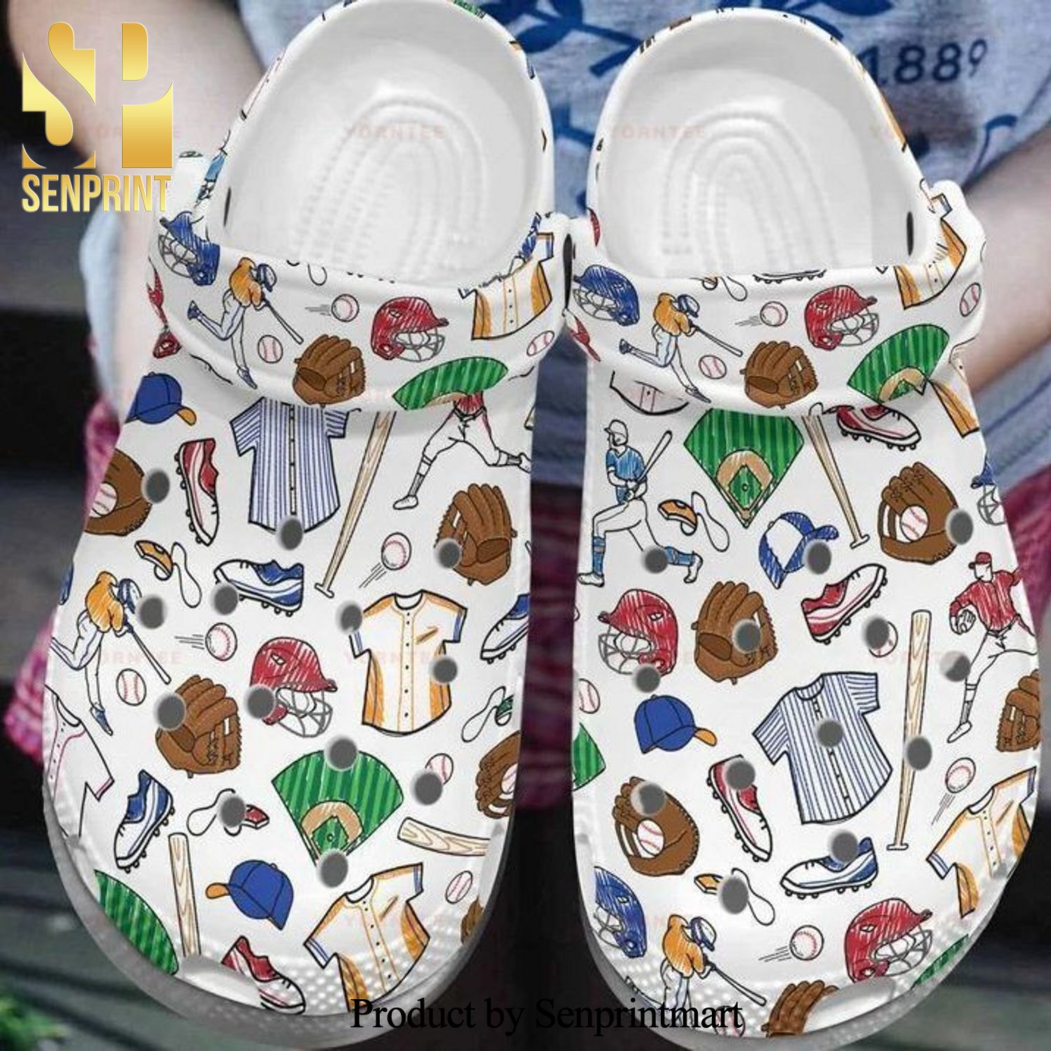 Personalized Baseball Clothing Gift For Lover 3D Crocs Crocband Clog