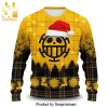 Trafalgar D Water Law One Piece Knitted Ugly Christmas Sweater