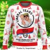 Trump Train Poster Knitted Ugly Christmas Sweater