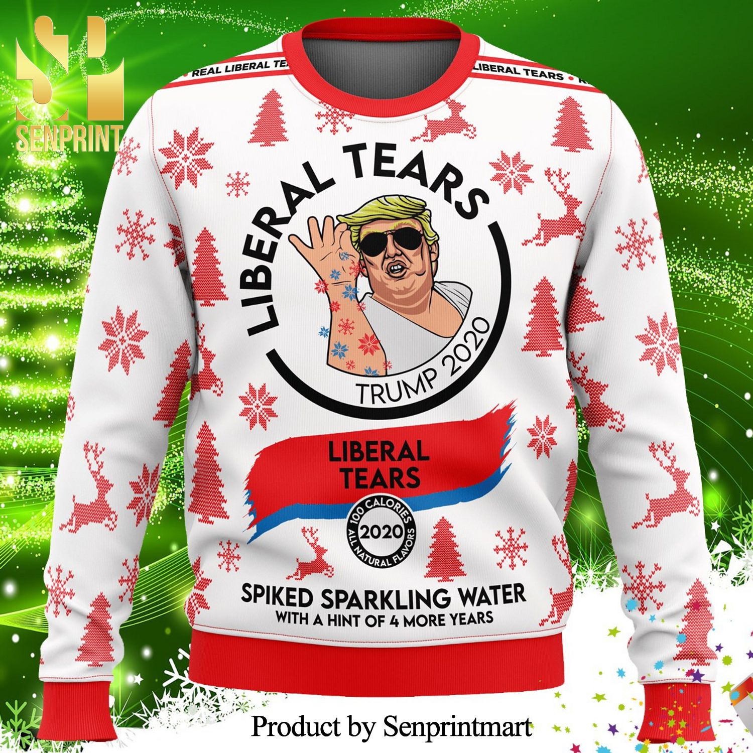 Trump Liberal Tears Ugly Christmas Sweater