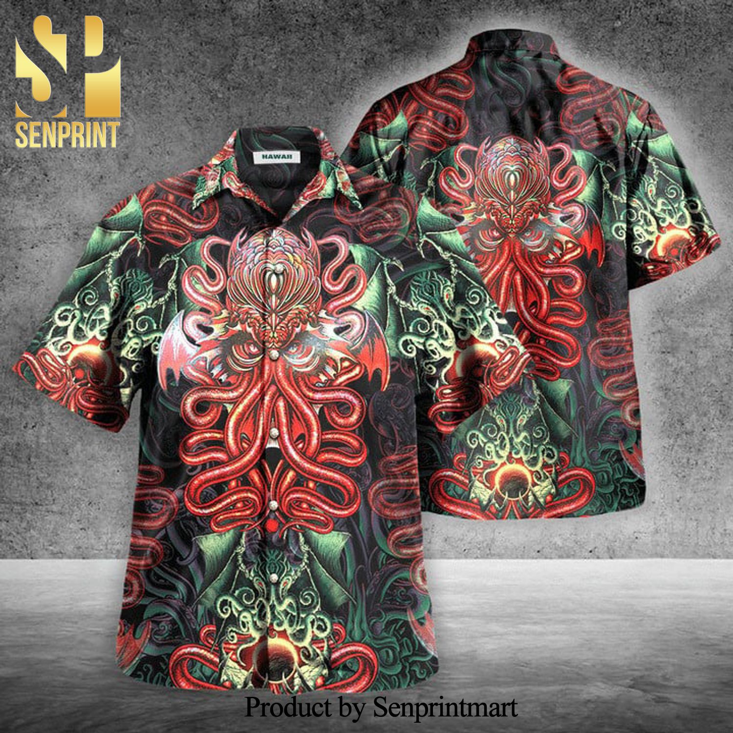 Cthulhu The Call of Cthulhu Full Printing Hawaiian Shirt